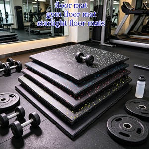 Revêtements de sol en <span class=keywords><strong>caoutchouc</strong></span> commerciaux pour les clubs de fitness offrant une stabilité et un soutien durables - Product Image 1