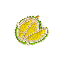 Broches originales sur le thème des fruits, badges en métal de dessin animé (ananas, cerise, pastèque, fraise) pour vêtements et accessoires de sac