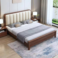 Cama Moderna Japonesa Delanto con Estructura de Madera Maciza, Tamaño King/Queen, Plataforma con Almacenamiento, Ecológica, Ahorra Espacio, Cómoda