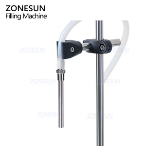 ZONESUN ZS-DPYT1500 <b>Small</b> Scale Digital <b>Plastic</b> <b>Bottle</b> Drink Juice Perfume Essential Oil Liquid Filling Machine With Conveyor - Product Image 3