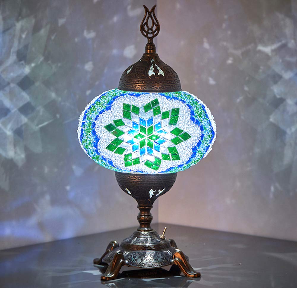 Турецкая настольная лампа, рождественские украшения, подарок, мозаичная стеклянная прикроватная лампа в форме яйца, светильник, настольные ночники