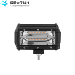 Flare Star Electronic 72W Dual Row <b>Led</b> <b>Work</b> <b>Light</b> Bar Off Road Vehicle Roof Mount Auxiliary Lamp - Product Image 1