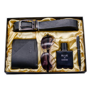 Jam tangan mewah 7pcs | Parfum | Dompet | Kacamata sabuk | Tautan manset | Kotak hadiah bisnis pena set hadiah liburan untuk ayah - Product Image 6