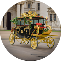 2025 Sulky Cart Calèche Voiture de la famille royale européenne Calèche royale Fabricant de charrettes royales