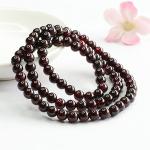 Gelang Batu Garnet Merah Anggur Ximang untuk Wanita, Kristal Berwarna Multi-lingkaran, Grosir Pabrik S4041701 - Product Image 6