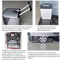 Nouveau robot de nettoyage multifonction autopropulsé haute efficacité MT1, balayeuse intelligente CC1, pour le nettoyage à chaud/thermique commercial