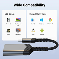 Transferencia rápida 2 en 1 USB C a SD TF Lector de tarjetas Tipo C Adaptador de cámara OTG para teléfono Portátil