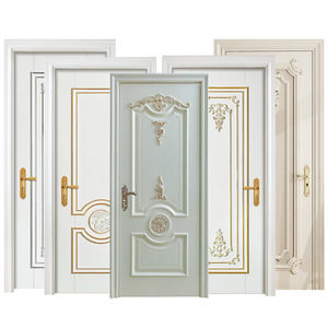 Cửa Nội Thất Bằng Gỗ Rắn Gỗ Sồi Tếch Cửa Ra Vào Chính Cổ Điển Cửa Gỗ Cho Nhà - Product Image 4