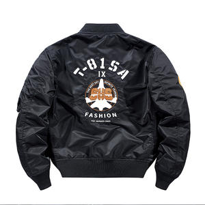 2025 Herbst Winter Herren Freizeitjacke Cross-Border MA1 Pilotenjacke mit Gesticktem Baseball-Detail aus Canvas-Stoff - Product Image 5