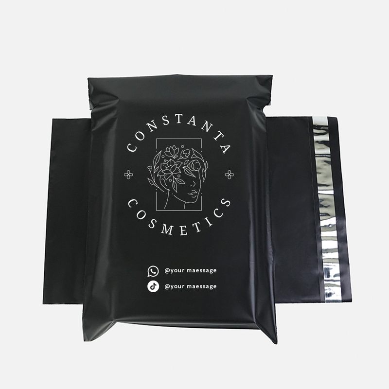 Large Polymer Shipping Bags White Black