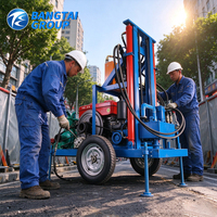 Machine de forage de puits d'eau à moteur Changchai, engin hydraulique diesel pour puits domestiques, approvisionnement agricole et travaux de construction