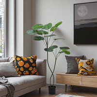 Vente en gros de plantes artificielles haut de gamme au look authentique Arbre artificiel en pot dans un pot en plastique pour ornements de jardin intérieur extérieur