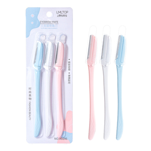 Lameila - Juego de 3 Depiladoras Faciales Personalizadas <span class=keywords><strong>para</strong></span> Mujer, Depiladora de Cejas Ecológica de Plástico, Recortadora de Cejas A0296 - Product Image 6