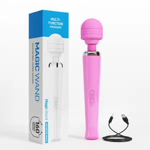 Logo Magic VIBRATING stick masajeador AV Stick se puede personalizar, cabezal de masaje, palo de masaje de manos