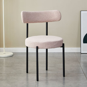 Moderno elegante patas de metal rosa negro <span class=keywords><strong>Beige</strong></span> colorido mesa de comedor chaise terciopelo café cocina restaurante sillas de comedor - Product Image 4