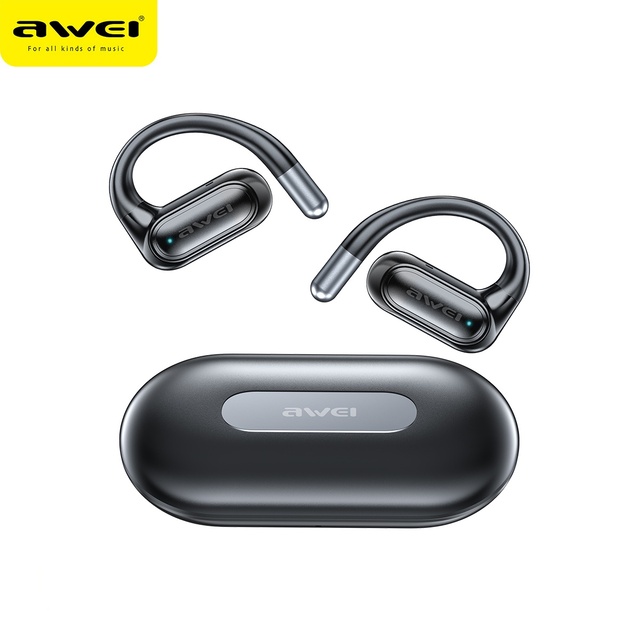 Wireless Over-Ear Bluetooth Headphones 300mAH 48hrs Play Back Sport Earbuds with Earhooks