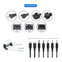 Adaptateur secteur AC/DC de bureau 12V 24V 36V 1A 2A 5A Prise EU US UK AU Alimentation à découpage personnalisée OEM SAA CE GS ETL