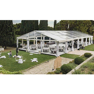 Tente de <span class=keywords><strong>mariage</strong></span> transparente de luxe, <span class=keywords><strong>chapiteau</strong></span> d'extérieur, avec toit Transparent, pour <span class=keywords><strong>150</strong></span> <span class=keywords><strong>personnes</strong></span> - Product Image 1