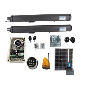 Avec ensemble d'alimentation solaire 250kg/feuille Moteur DC24V Bras linéaire intelligent Ouvreur automatique de <span class=keywords><strong>portail</strong></span> pivotant - Product Image 1