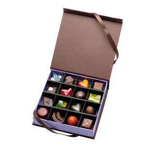 Hộp Quà Tặng Bao Bì Giấy Vuông Sô Cô La Cứng Và Đáy Màu Đen Nắp Trên Chuyên Nghiệp Nhà Sản Xuất Có Nắp Đậy - Product Image 5