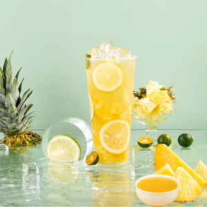 Concentré de jus d'ananas en bouteille de 2 L, sirop de fruits fraîchement pressé pour les smoothies, les boissons, prêt à l'emploi, sucré, parfumé, délicieux - Product Image 5
