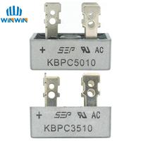 Pont redresseur à diodes monophasé KBPC1510 KBPC2510 KBPC3510 KBPC5010 15A 25A 35A 50A 1000V pour alimentation électrique