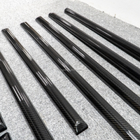 Bandes de garniture latérale en fibre de carbone véritable pour Mercedes Classe G W463, style B, protection des panneaux de moulures de portes extérieures