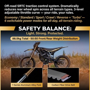 Moto électrique tout-terrain Sur-Ron Ultra Bee HP 21kW 74V 60Ah à charge rapide, modes de puissance, moto de trail <span class=keywords><strong>enduro</strong></span>, OEM ODM disponible - Product Image 6