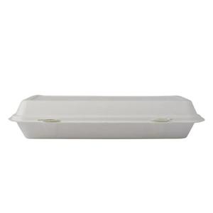 Caja de comida desechable resistente a las fugas de fibra de caña de azúcar de 3 compartimentos para catering y restaurantes - Product Image 3