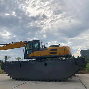 Excavatrice amphibie de dragage de bateau de 20 tonnes utilisée pour le nettoyage de rivière et la machine de dragage de boîte flottante - Product Image 5