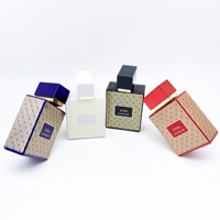 Flacon de parfum de luxe pour homme 100 ml en verre avec bouchon à vis, impression sérigraphiée, forme rectangulaire, diffuseur à bâtonnets inclus - Emballage en gros