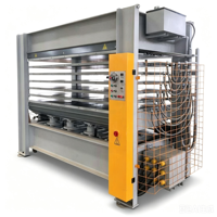 Presse à chaud monocouche de 120 tonnes Zhongding Machinery pour le placage du bois, du MDF et du contreplaqué, idéale pour la fabrication de portes affleurantes