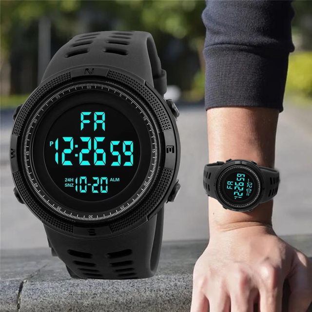 Electronic Watch for Mens Sports Watches Luminous Multifunction LED Digital Wristwatch for Man Kids Boy Student Teen