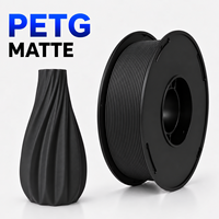 Filament PETG mat 1,75 mm 1 kg, haute résistance, faible odeur, scellé sous vide, impression fluide, pour imprimante 3D FDM