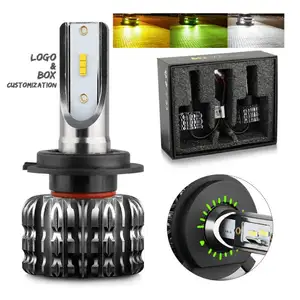 Chùm Sáng Cao 3000K 3800K 6000K Hệ Thống Chiếu Sáng Tự Động Đèn LED Offroad Cho Xe Máy K1 H4 H11 H7 H3 Bóng Đèn Pha Xe Hơi