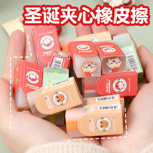 Borrador con forma de sándwich navideño, mini regalo para niños, material escolar - Product Image 5