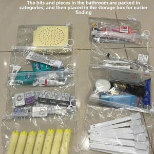 Đơn Giản Trong Suốt PVC Lưu Trữ Bút Chì Trường Hợp Tổ Chức Xách Tay Dây Kéo Túi Công Suất Lớn Thực Tế Cho Vớ - Product Image 2