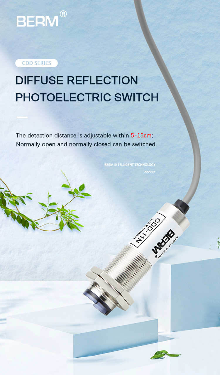 CDD-11N Reflectielichtsensor 10 Mm - NPN NO, 12-24 VDC, IP66 - Perfect Voor Industriële Detectie!