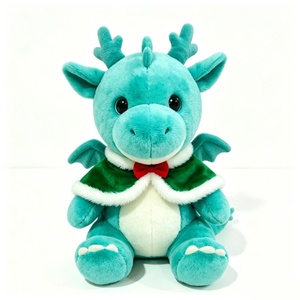 Peluche de dragon vert personnalisée, jouet en peluche mignon avec rembourrage en coton PP, peluche de dragon sur le thème d'Halloween pour bébé unisexe - Product Image 3