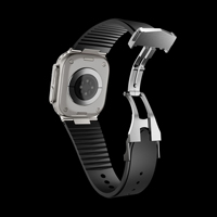Bracelet en silicone liquide de luxe pour montre connectée Ultra S11 10 9876se 42/44/45/49mm 46mm Nautilus avec boucle déployante