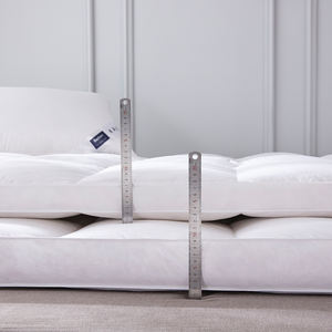 โรงแรมที่นอนแผ่น<span class=keywords><strong>ขน</strong></span>เป็ด<span class=keywords><strong>ห่าน</strong></span>สีขาวหนาบรรจุ 10 ซม.ที่นอน <span class=keywords><strong>Topper</strong></span> - Product Image 6