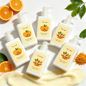 Crème corporelle éclaircissante de haute qualité au curcuma et à la vitamine C, marque privée, lotion corporelle illuminatrice pour peaux noires - Product Image 5