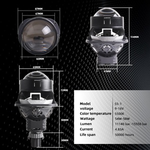 Projecteur LED Sanvi S5-1 pour phares à lentille bi-LED de 2,5 pouces 6000K - Product Image 6