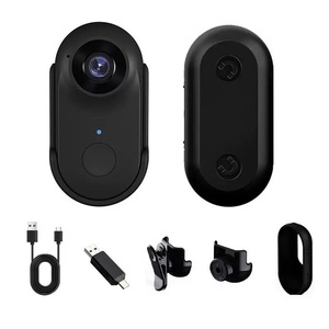 Camera mini siêu nhỏ xoay 360 độ, camera đeo được cho thú cưng, Full HD 1080P, Wifi, camera hành động thể thao với dây đeo từ tính - Product Image 2
