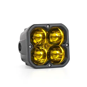 Oga Street Legale Pod-Lamp 3012 Amberkleurige Spotstraal 3 Inch Led-Werklicht