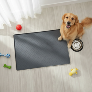 Alfombrillas de silicona lavables antideslizantes y a prueba de viento para entrenamiento y viajes de mascotas, de 40cm y 60cm, con patrón TRUE Print, para alimentación de perros. - Product Image 5