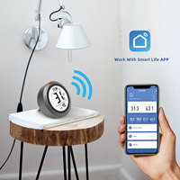 Termometer-Higrometer Pintar BT PT19DB untuk Ruangan, Kantor, Penyimpanan Makanan, Rumah Kaca