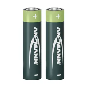 Ansmann alta capacidade 2pcs blister embalado recarregável aa baterias 1.2v 2850mah aa recarregável nimh bateria