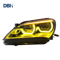 Pièce auto DBH pour BMW Série 6 F06, phare avant style Angel Eyes, jaune et blanc, double couleur, 2011-2013, vente flash, phare avant