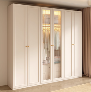 Thực tế phong cách Pháp sẵn sàng để lắp ráp tủ quần áo lưu trữ rộng rãi nhiều ngăn kéo treo không gian mờ phòng khách biệt thự - Product Image 3